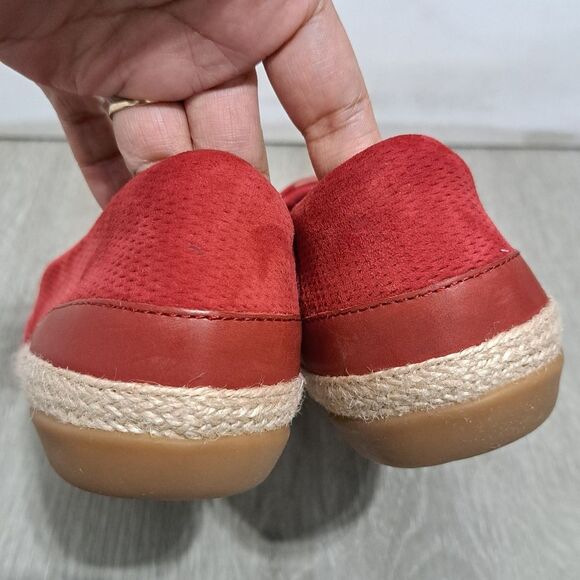 Clark's Collection Ultimate Comfort Espadrille Leather Suede Slip On Shoes Sz 9 - Picture 15 of 17